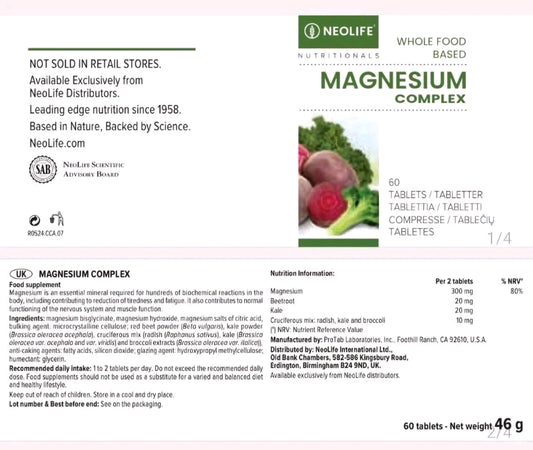 Neolife Magnesium Complex food supplement